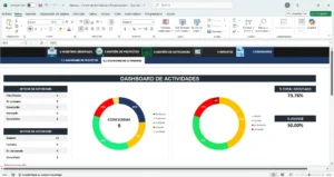 Control y seguimiento de actividades en Excel