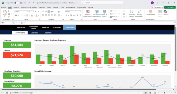Control de ventas e inventarios con Excel paso a paso
