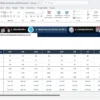 Excel Dashboard con métricas y gráficos interactivos