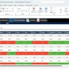 Plantilla de plan financiero en Excel con cálculos