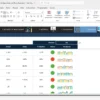 Panel de control con gráficos en Excel para indicadores clave