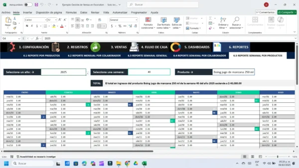 Seguimiento de clientes y ventas en Excel automatizado