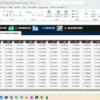 Plantilla financiera en Excel para ingresos y gastos mensuales