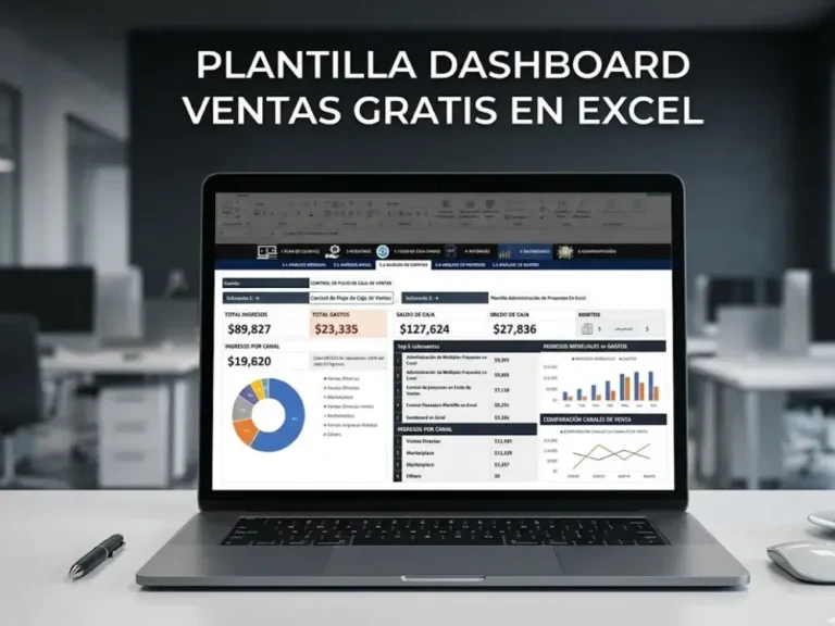 Plantilla Dashboard de Ventas en Excel Gratis