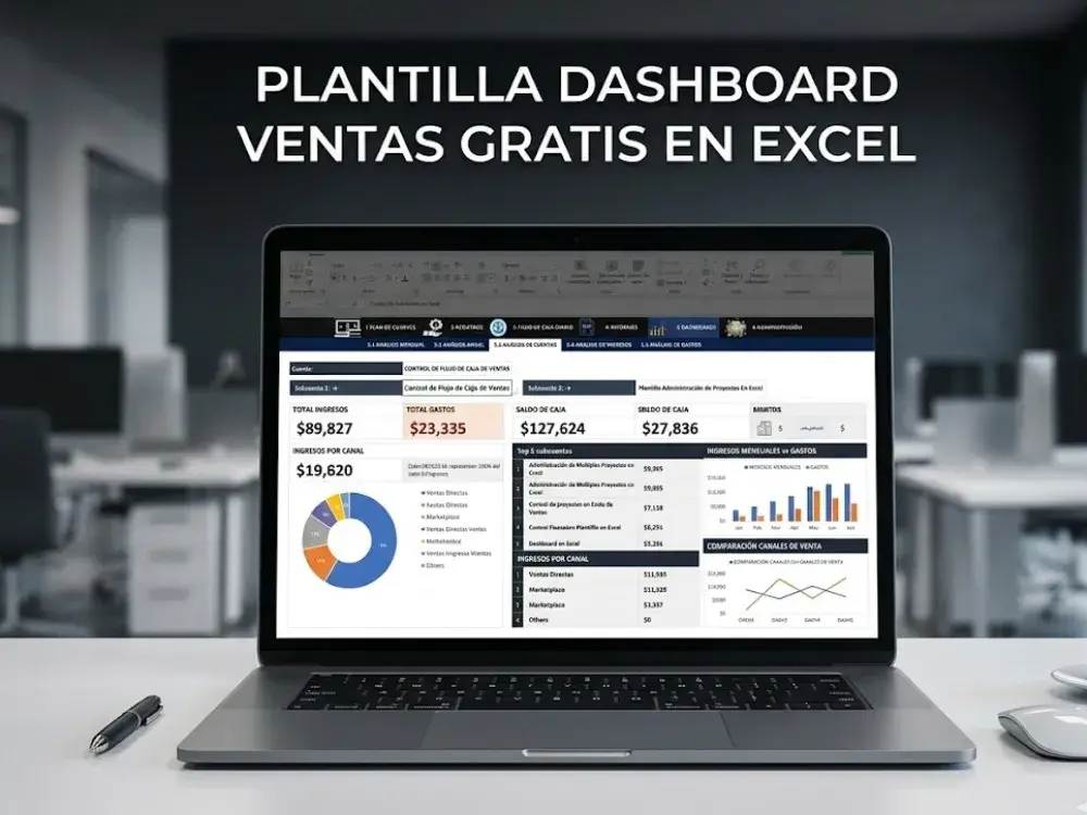 Plantilla Dashboard de Ventas en Excel Gratis